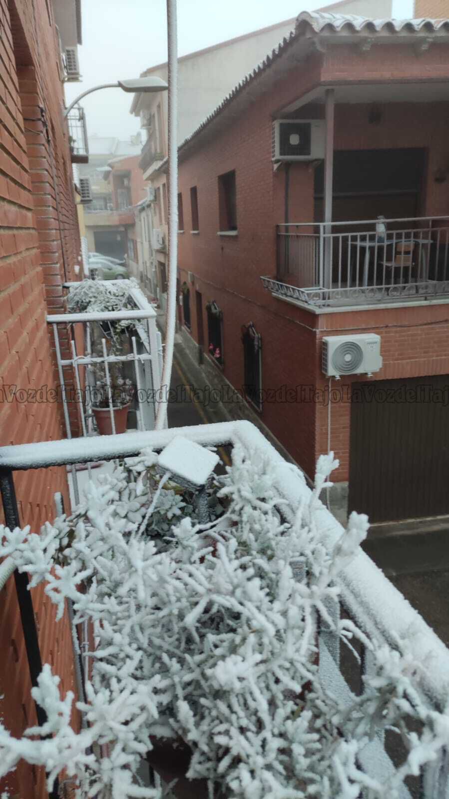 Nieve en el barrio de Azucaica (Toledo)