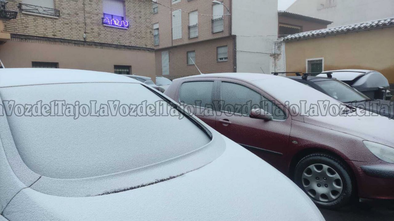 Nieve en el barrio de Azucaica (Toledo)