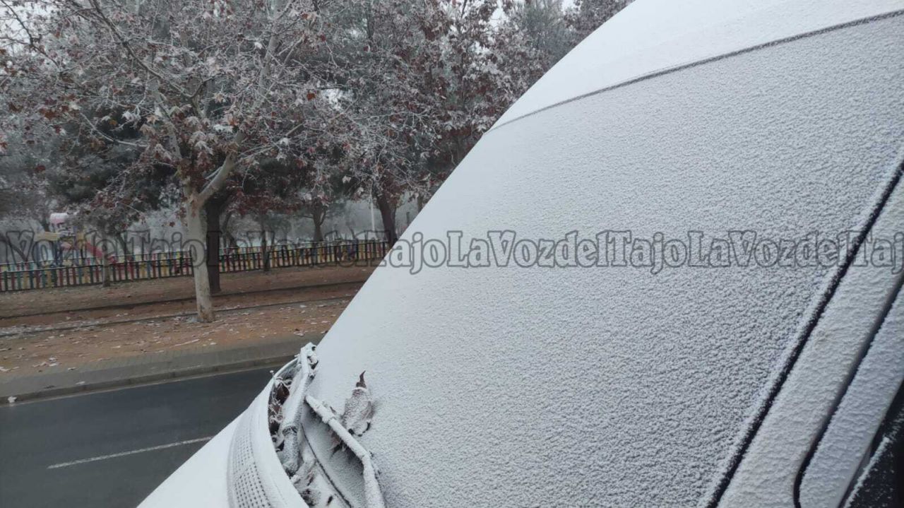 Nieve en el barrio de Azucaica (Toledo)