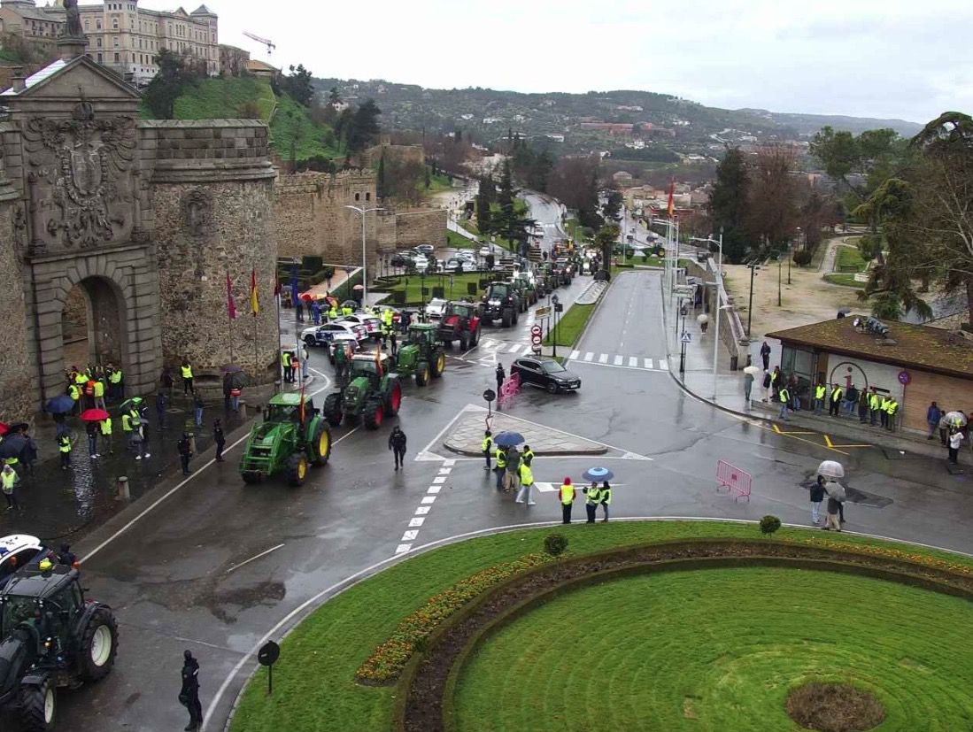 Tractorada en Toledo