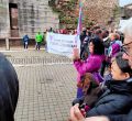 Gran participación en la manifestación feminista de Talavera pese a la lluvia