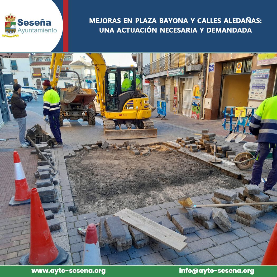 Seseña "mejora" la Plaza Bayona y calles aledañas 