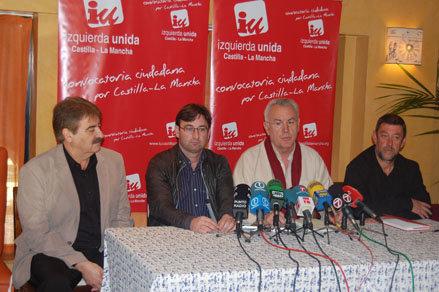 Domínguez, Martínez, Lara y Ávila en su comparecencia. (Foto: Carlos Granda.)