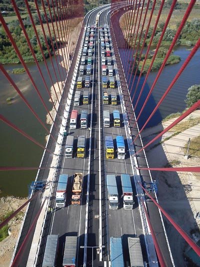 Una imagen aérea de las pruebas de carga de hace casi dos semanas. (Foto: LVDT)