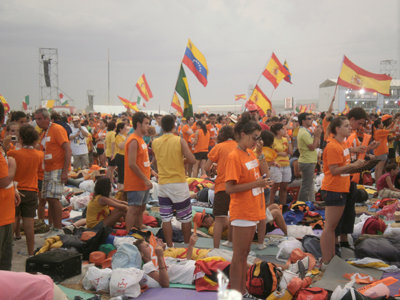 Una imagen de las JMJ durante el pasado fin de semana en Madrid. (Foto: F.P.)