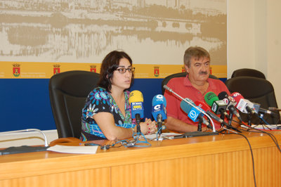 Arnau y Domínguez durante su comparecencia ante los medios. (Foto: E.R.)