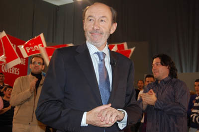 Rubalcaba estuvo este martes en Talavera Ferial.   (Foto: Carlos Granda)