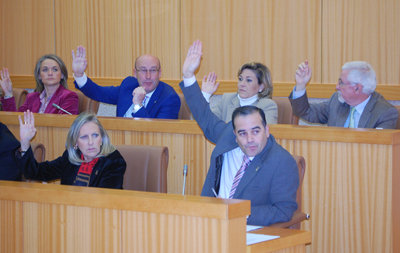 Los 'populares' aprobaron la modificación de la ordenanza en la sesión plenaria. (Foto: Carlos Granda)