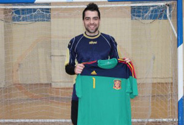 Jesús Herrero con la camiseta nacional. (Foto: LVDT)