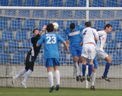 A pesar de encajar dos goles, Dani Trujillo fue de los más destacados. (Foto: D.M.)