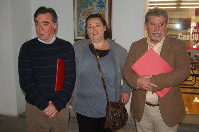 Los tres alcaldes pedáneos de las entidades menores de Talavera. (Foto: J.F.)