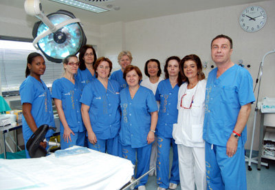 Profesionales del Hospital encargados de prestar el servicio. (Foto: LA VOZ DEL TAJO.)