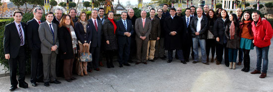 Tradicional comida navideña de Caja Rural C-LM con la prensa