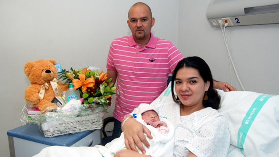 Luciana, primer bebé nacido en el Hospital General Nuestra Señora del Prado de Talavera en 2013