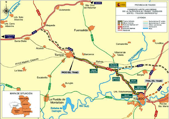 La A-40 que unirá Talavera y Toledo, a expensas de la inauguración de Rajoy