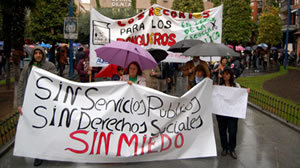 Los manifestantes salieron nuevamente a las calles de la ciudad (Foto: Carlos Granda)