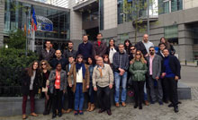 Alumnos de la UNED de Talavera visitan la sede del Parlamento Europeo