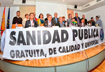 PSOE, IU, Podemos, Ciudadanos y UPyD firman un Pacto por una sanidad 'pública, universal, gratuita y de calidad en Castilla-La Mancha