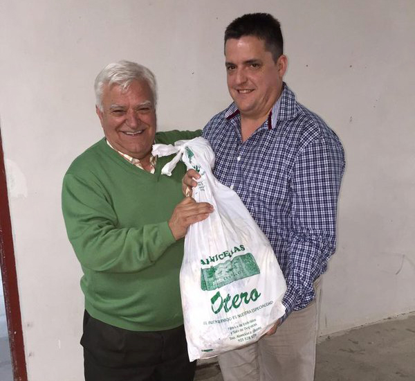 José Pulido, ganador del jamón de Otero en el Talavera-Barakaldo