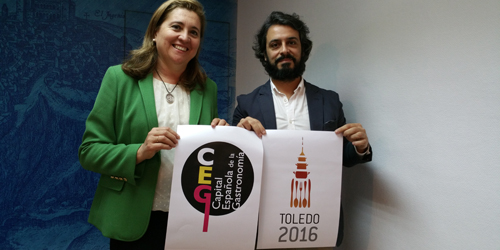 El Ayuntamiento presenta el logotipo ‘Mesa para dos’ que lucirá Toledo como Capital Española de la Gastronomía 2016