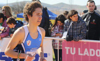 Marcos Valero y Mohamed El Ourzadi, segundo y tercero en el Cross Junior Espada Toledana