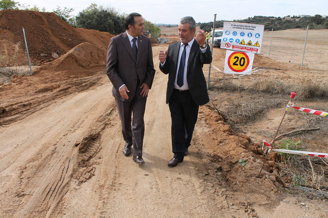 Gregorio ensalza los trabajos del colector Arroyo Aserradero