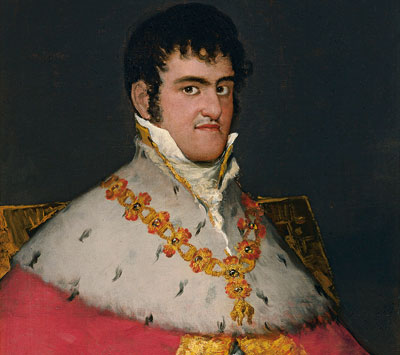 Retrato en cuestión del monarca Fernando VII. (Foto: LVDT.)