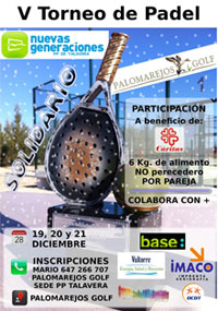 NNGG Talavera presenta su V Torneo Solidario de Padel