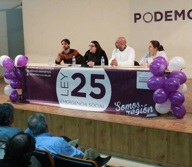 Podemos presenta la Ley 25 de Emergencia Social