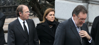 Cospedal asiste al Funeral de Estado por Adolfo Suárez en la Catedral de Santa María de la Almudena