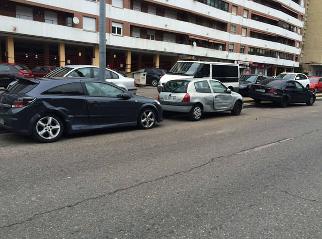 Accidente en una avenida de Talavera de la Reina