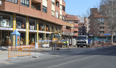 Los trabajos ya han comenzado en la Portiña de San Miguel. (Foto: J.F.)