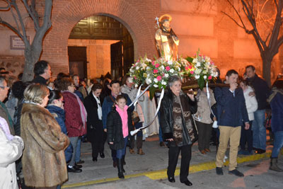 Decenas de animales, protagonistas en la bendición de San Antón en Talavera