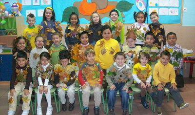 Fiesta de Otoño entre los alumnos de Infantil del 'Juan Ramón Jiménez'