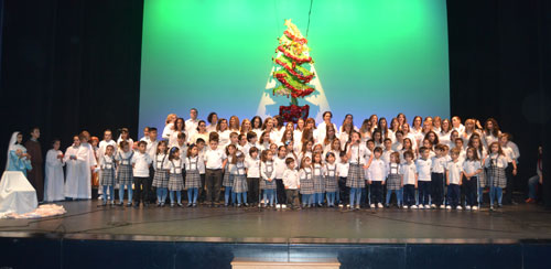 Casi 500 escolares participan en la Muestra de Villancicos en el Teatro Palenque