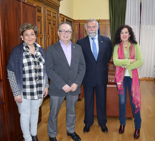 Ramos con el candidato a rector, Francisco Quiles