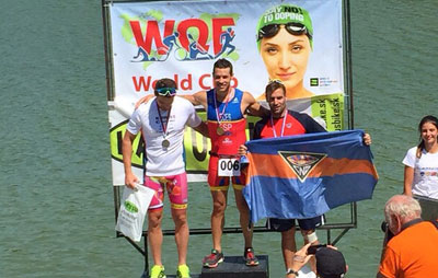 Enrique Peces, Campeón del Mundo de Cuadtiatlón en Samorin (Eslovaquia)