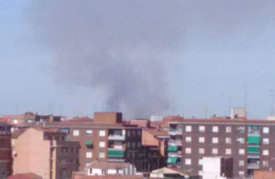 Los bomberos de Talavera y Belvís apagan un pequeño incendio junto a Torrehierro