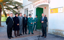 Labrador visita las obras de reparación en el cuartel de la Guardia Civil en Cebolla y destaca que son “un claro ejemplo de colaboración entre instituciones”