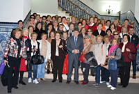 Lago recibe a medio centenar de mujeres de Alcalá de Henares