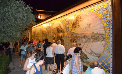 El mural cerámico en homenaje al río Tajo y a los pescadores, de todos y para todos los talaveranos