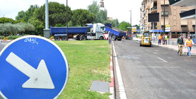 Las obras de pavimentación en la Avenida de Madrid se prolongan hasta el 11 de junio