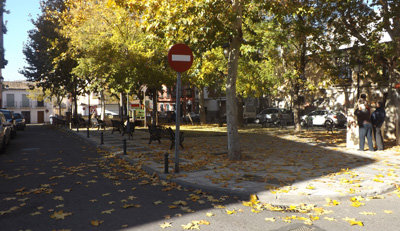 La Plaza de Aravaca ha sido uno de los objetivos de los participantes. (Foto: J.F.)