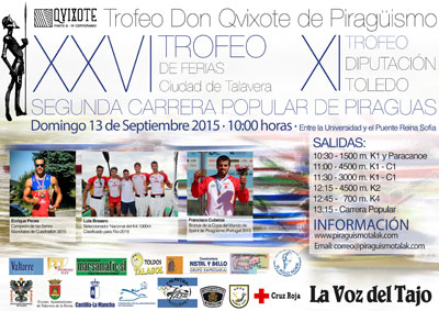 Este domingo se celebra el Trofeo Don Qvixote de Piragüismo en Talavera