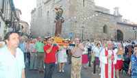 Celebración por la festividad de Santiago Apóstol, patrón del barrio Puerta de Zamora