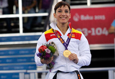 La karateka talaverana Sandra Sánchez se cuelga el oro en los Juegos Europeos de Bakú