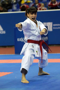 La karateka Sandra Sánchez se proclama subcampeona en el Open de Dubai