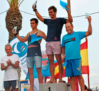 Pilar Prieto y Alfonso Tertre, ganadores en sus categorías en la Copa de España de Windsurfing