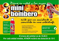 Campaña 'Mini Bombero' de ATAEM para recaudar fondos para el colectivo