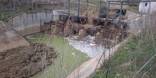 Este es el agua del Tajo con el que se regarían nuestros campos